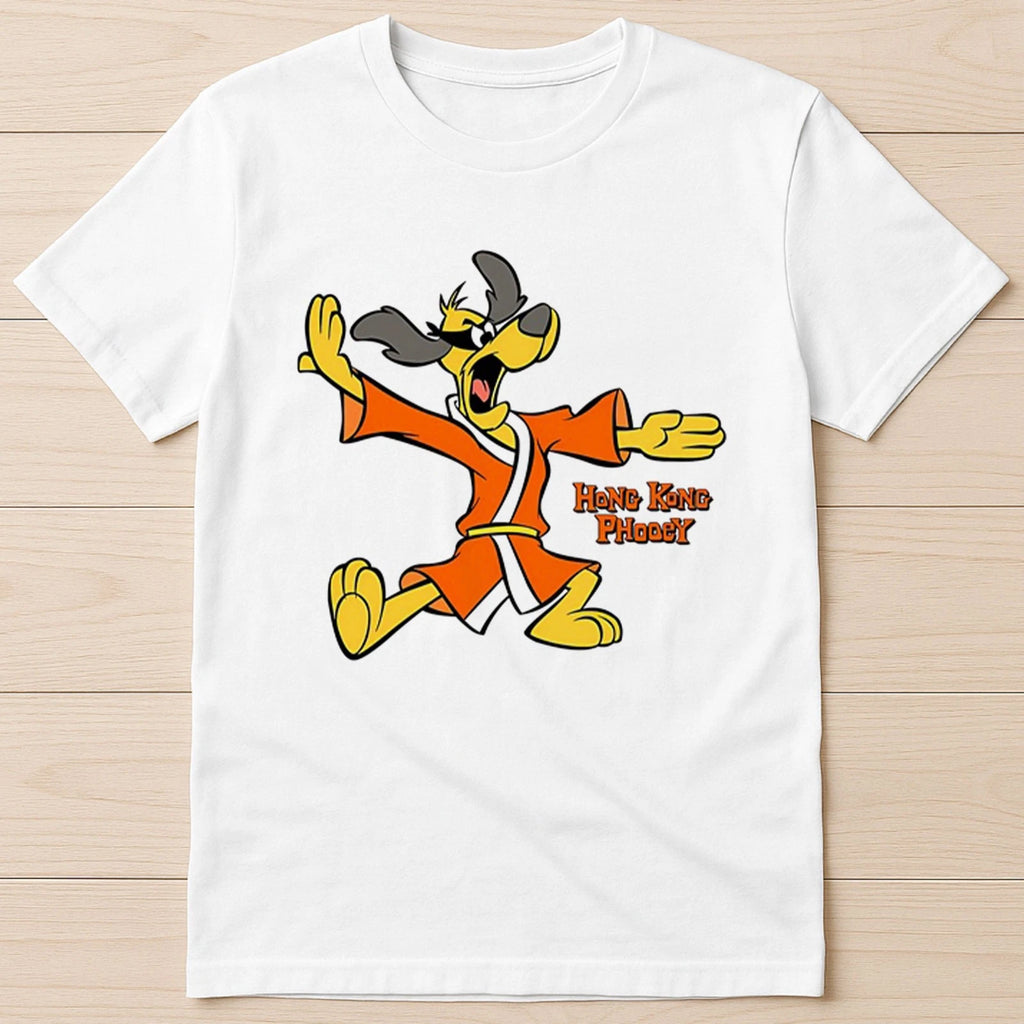 Hong Kong Phooey Funny Animation Cartoon Funny Retro Gift Tee T Shirt 8040
