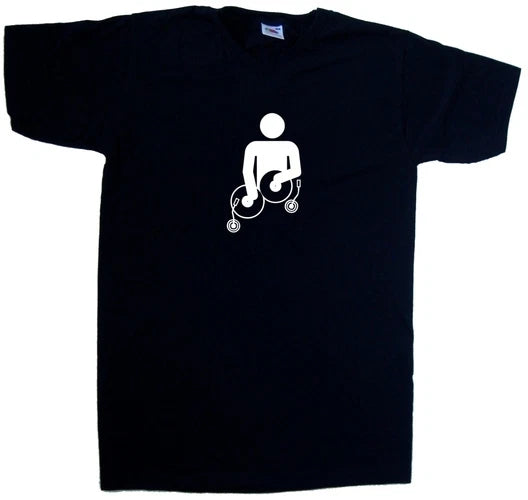 Mixing Decks DJ V-Neck T-Shirt