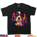 Cavalier king charles spaniel pop art dog breed graphic T-Shirt