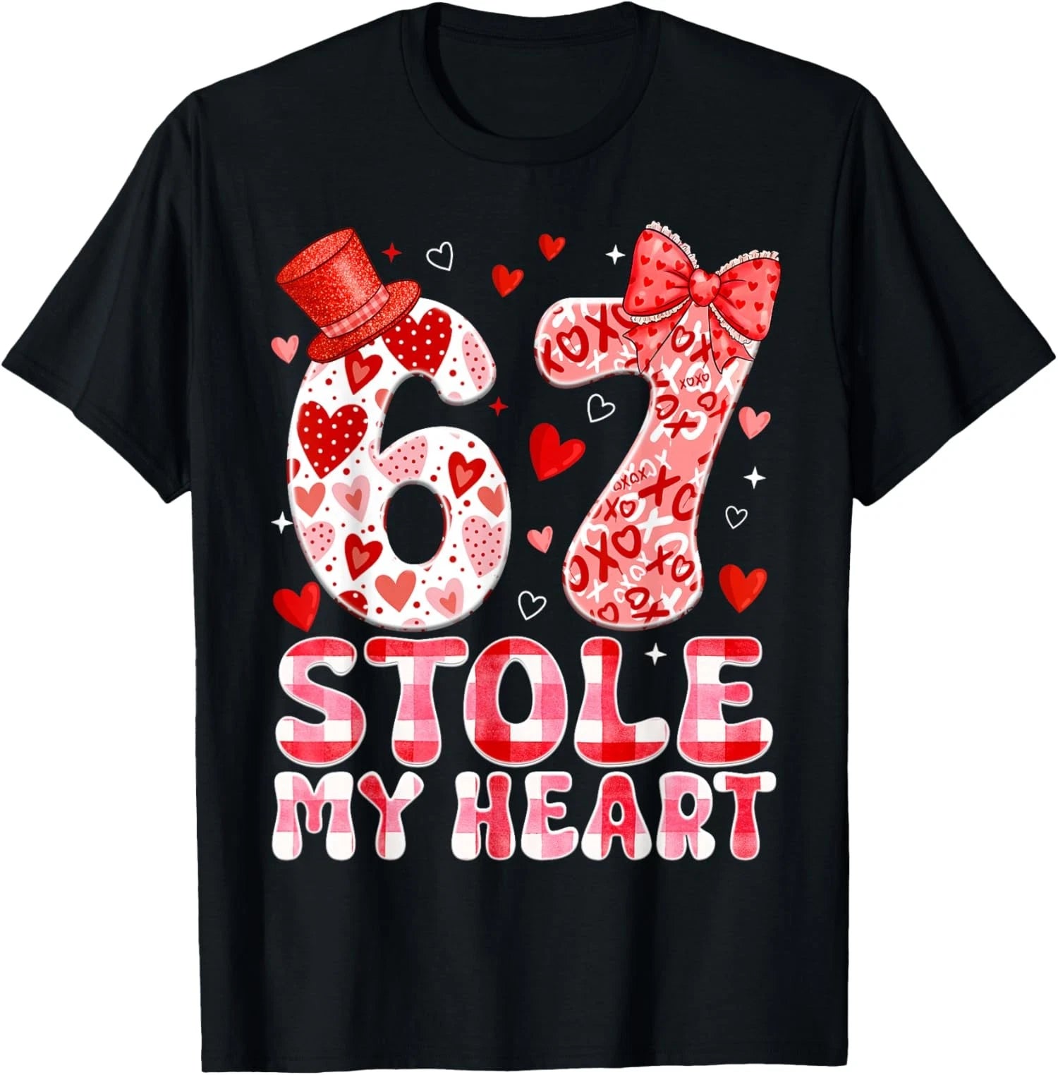 67 Valentines Stole My Heart - Six Seven Meme Graphic Unisex T-Shirt