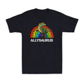 Allysaurus Dinosaur In Rainbow Flag For Ally LGBT Pride Gift Novelty T-Shirt