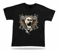 Skeleton Skull Demon Evil feathers awesome cool t shirt tee stylish design