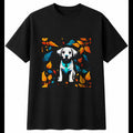 Puppy in Nature Dog Mens T-Shirt Black 100% Cotton Adorable Printed