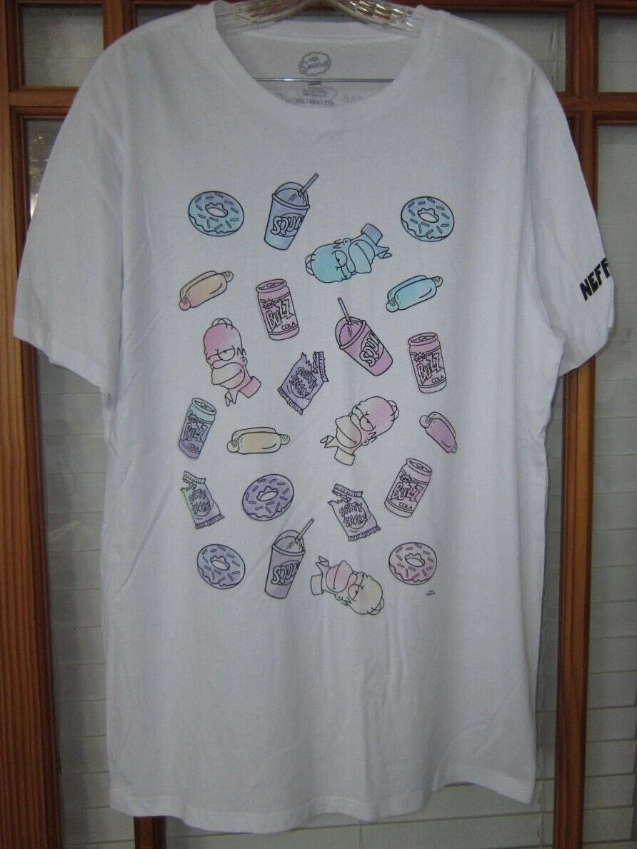 Simpsons Homer Snacks Buzz Tie Dye T-shirt NEFF NEW S M XL 2XL