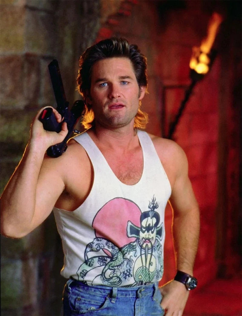 Big Trouble in Little China T-Shirt Jack Burton Fu Manchu Reality Glitch Unisex