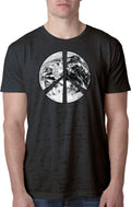 Buy Cool Shirts Peace T-shirt Earth Satellite Symbol Burnout Tee