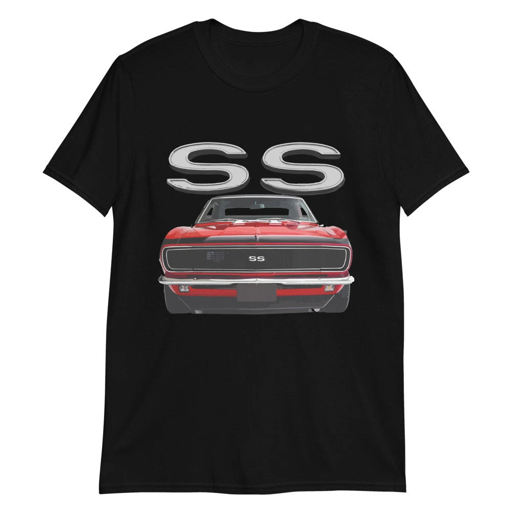 1968 Red Camaro SS Owners Gift Short-Sleeve Unisex T-Shirt