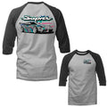 Supra Racer Imported Tuned Custom JDM Sports Car 3/4 Sleeve Raglan
