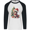 Cute Christmas With Presents and Tree Mens L/S Baseball T-Shirt