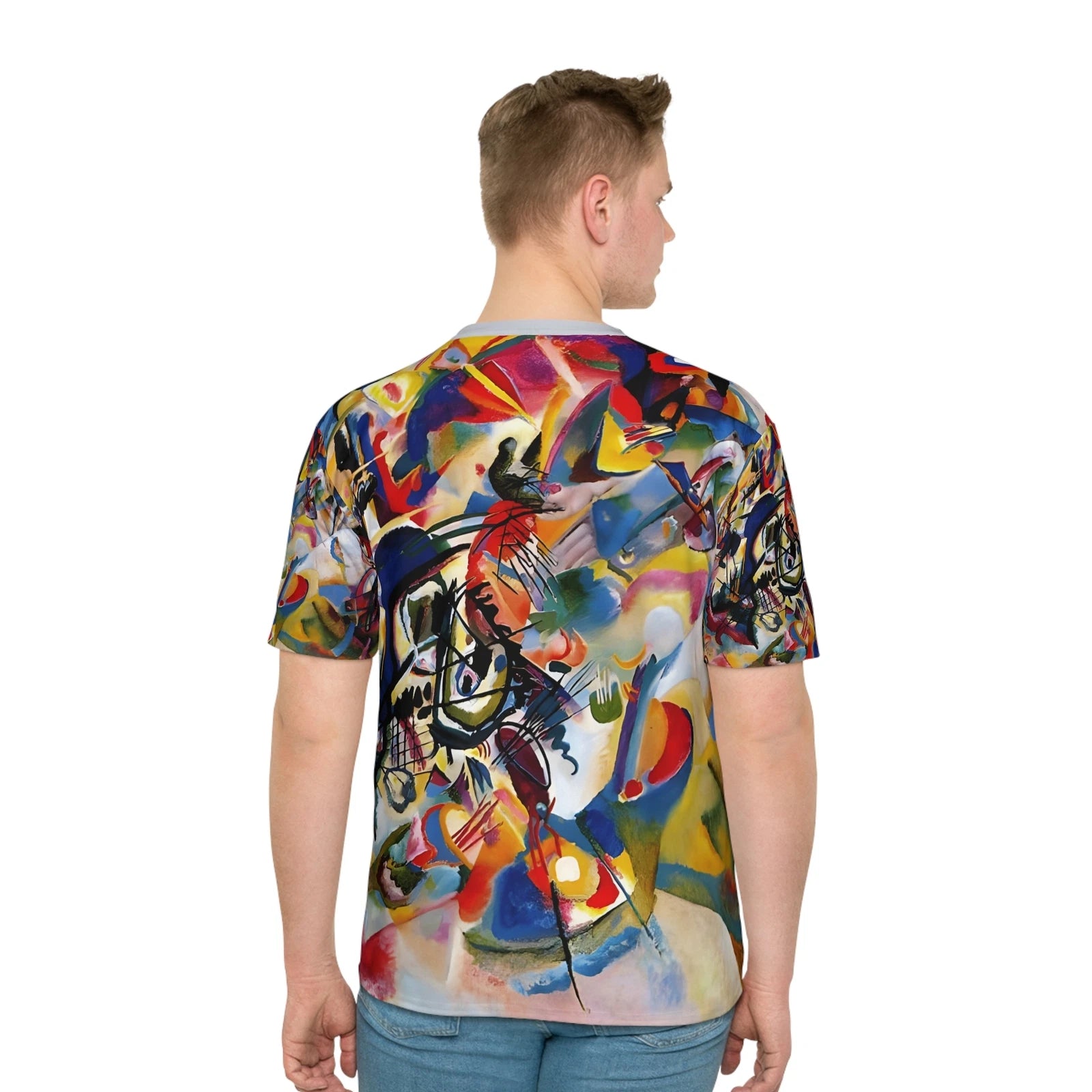 Wassily Kandinsky Composition VII Abstract Geometric Men T-shirt Top Fine Art