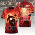 AC/DC World Tour 2026 3D Apparel Tshirt