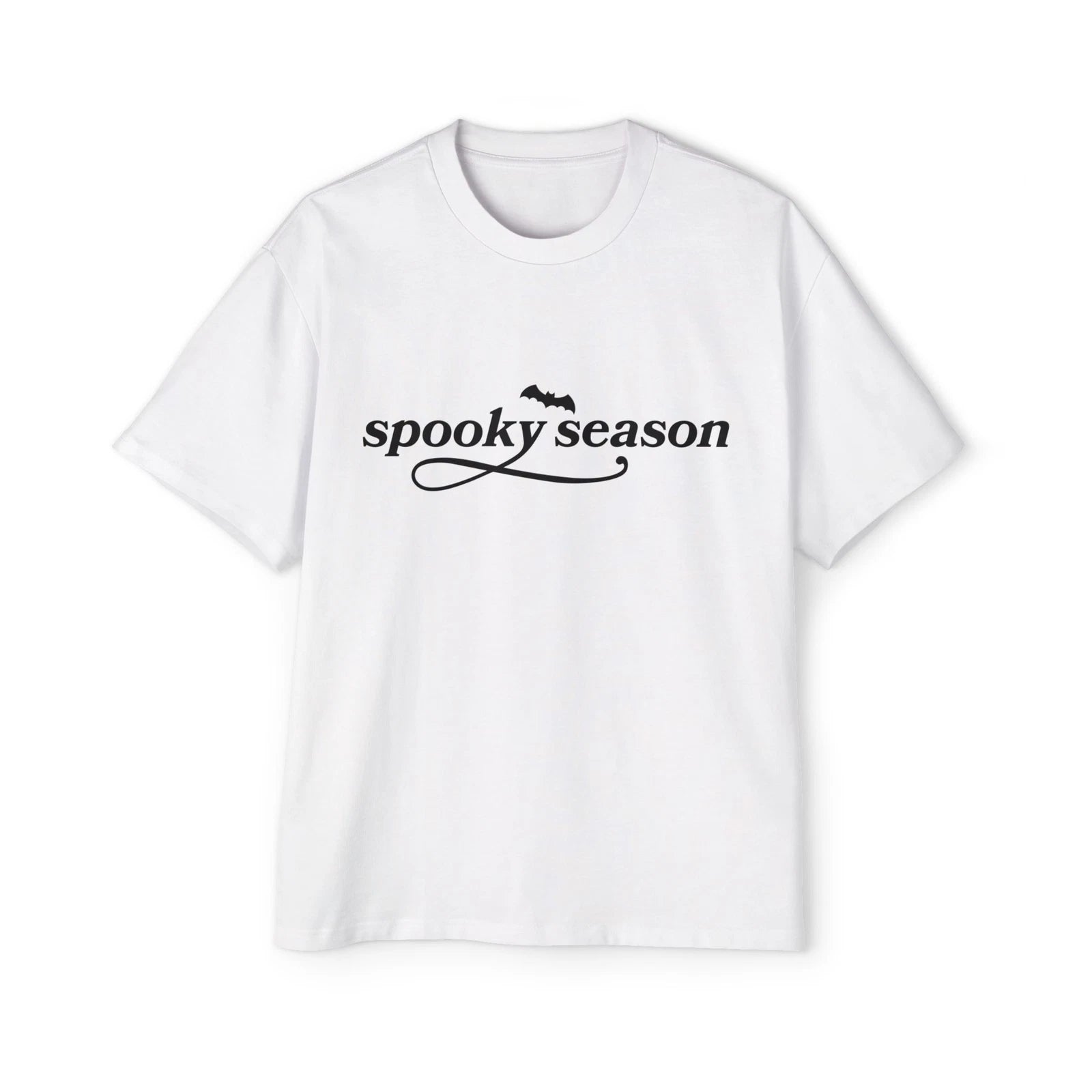 men’s spooky season heavy oversized tee shirt