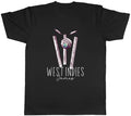 Personalised West Indies Cricket Mens T-Shirt Retro Ball Wicket Stumps Fans Tee