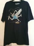 Billabong Graphic Print Black Tshirt Size L  Surfing Y2K Cotton Shirt