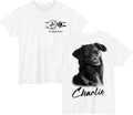Personalised Dog Lover T-Shirt -Custom Photo Name Dog Father Gift Unisex Tee Top