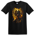 Fiery Animal Graphic T Shirt Wild Beast Design Creative Art Tee