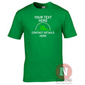 Lawn maintenance t-shirt personalised custom gardening landscape company tee