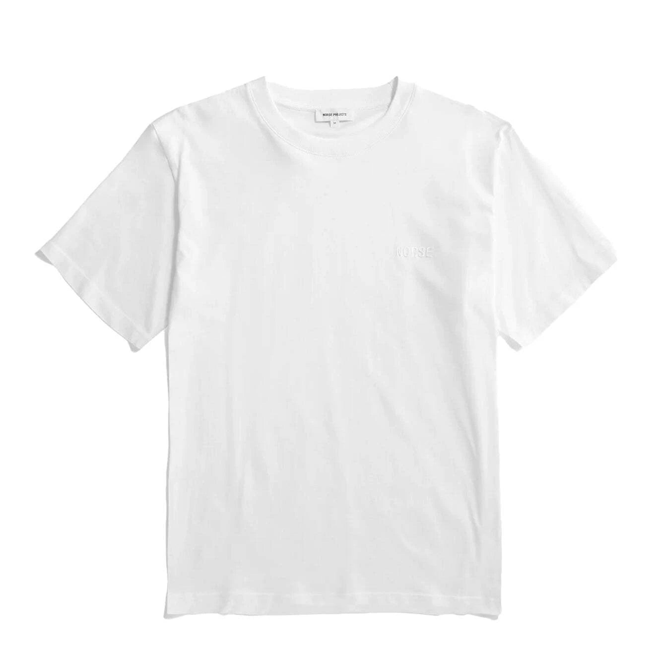 Norse Projects Johannes Organic NORSE Logo Print T-shirt White