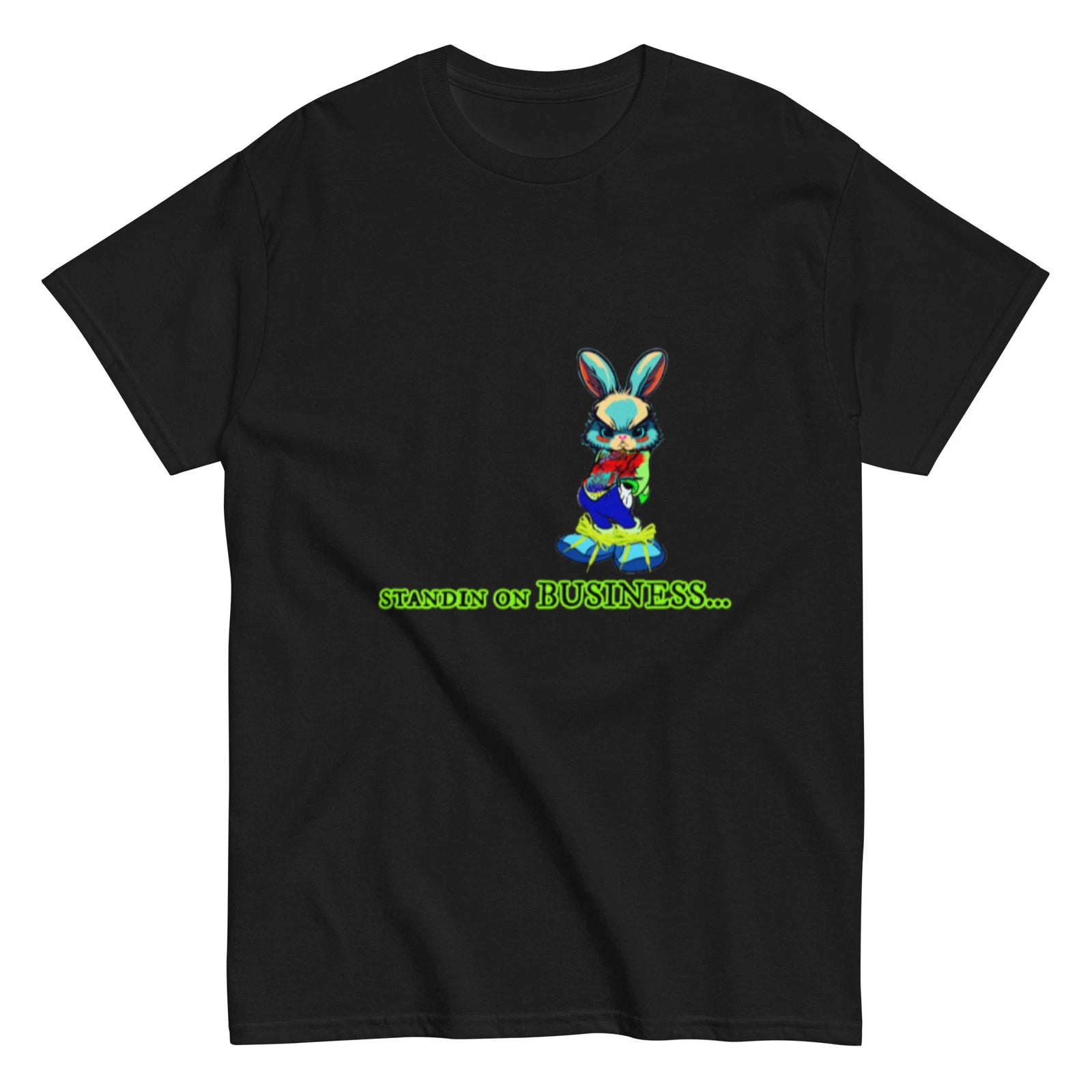 Standin on Business Graphic Art Adult T-Shirt - Genz Graphic Tee (Unisex)