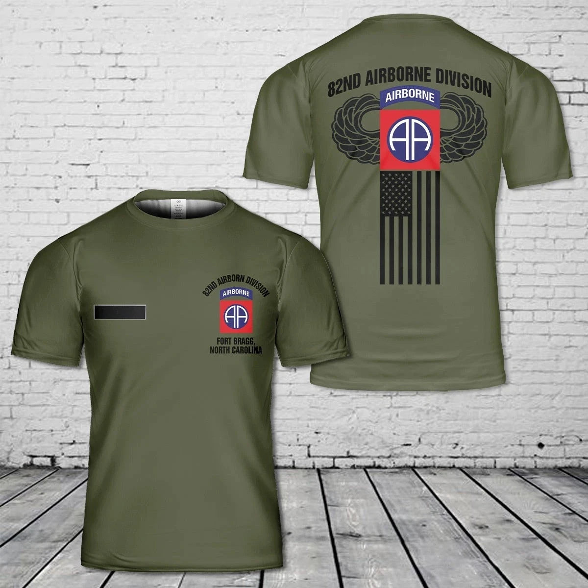Custom Name US Army 82nd Airborne Division AOP SHirt 3D Shirt S-5XL