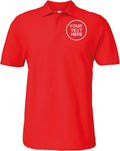 Personalised Embroidered Gildan SoftStyle® Double Piqué Polo Shirt Men Polo Tee