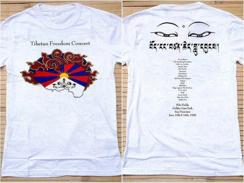 Tibetan Freedom Concert 1996 T-Shirt, Tibetan Freedom 96 T-Shirt,