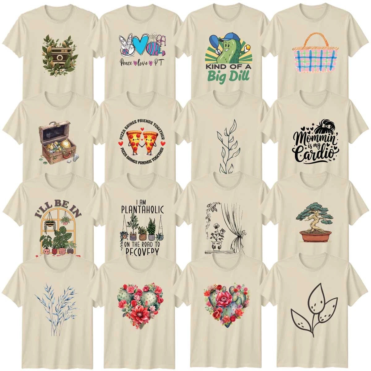 Plants Floral Adult T-Shirt Cacti Botanical Garden Lover Gift