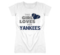 This Girl Loves Her Yankees Baseball T Shirt - New York Yankees Team Colors