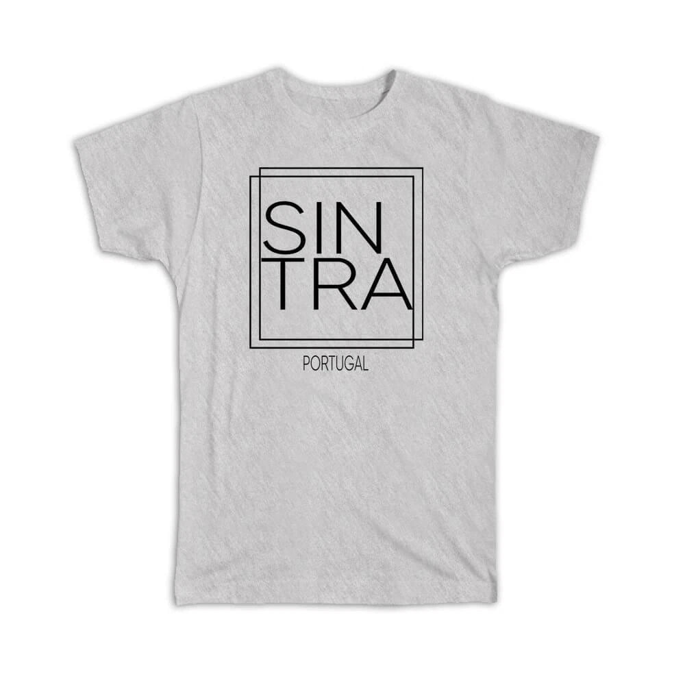Gift T-Shirt : SINTRA Portugal Square Modern Minimalist Font