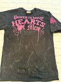 Black Label Premium 68 Women’s 2X “Power To Move Hearts Of Men” Grunge T-shirt