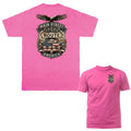 Route 66 Main Street of America Patriotic Eagle Vintage Car USA Flag T-shirt