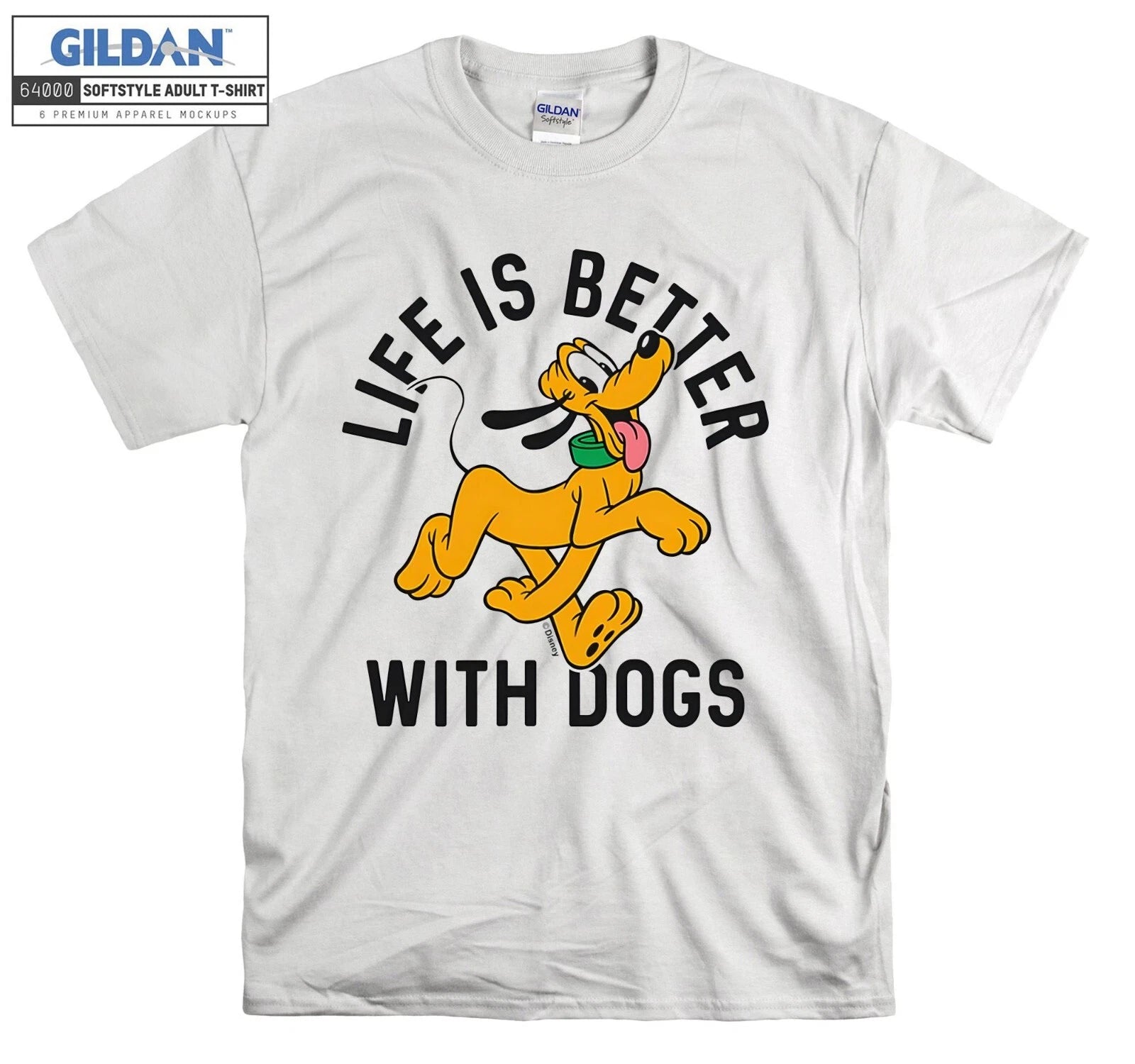 Pluto Life is Better with Dogs T-shirt Gift Hoodie T shirt Men Women Unisex 7164