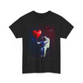 Astronaut Space Heart Balloon Graphic Tee Outer Space Aesthetic Streetwear Shirt