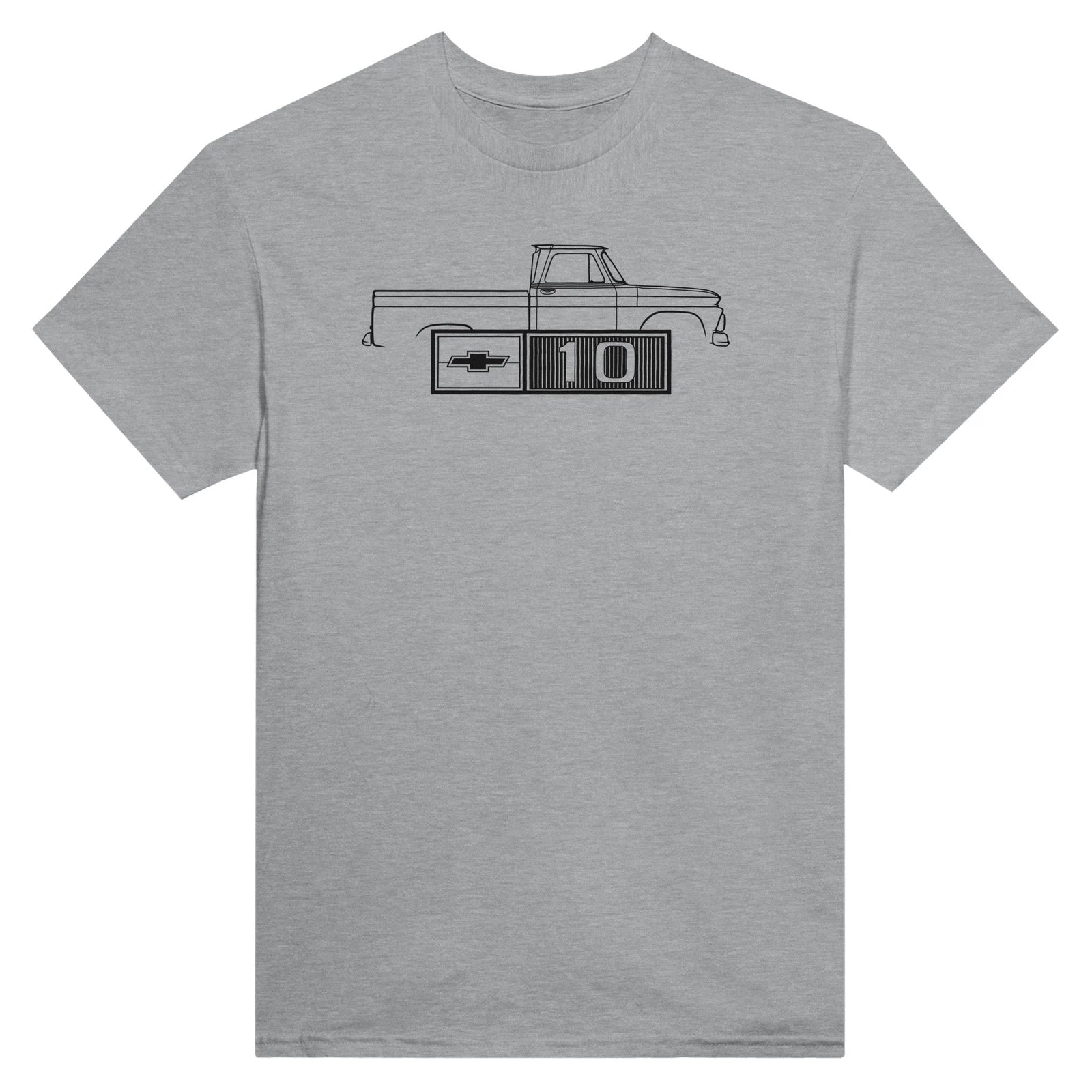 CHEVY C10 Heavyweight 100% Cotton Crewneck T-Shirt