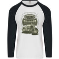 Custom Motorcycles Choppers Biker Motorbike Mens L/S Baseball T-Shirt