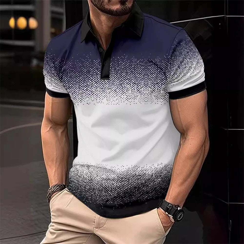 Men's Short Sleeve Slim Fit Polo Shirts Summer Shirts Casual Golf Shirt