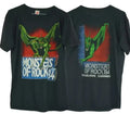 1984 Monsters Of Rock 84 2 side basic black short sleeve T shirt Unisex