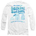 Spongebob Bikini Bottom Welcome Mens Long Sleeve T-Shirt, White
