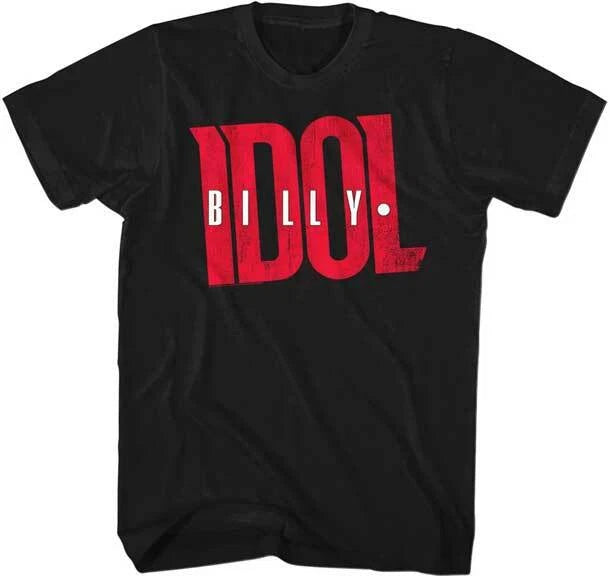 Billy Idol Logo Men's T Shirt Punk Rock Music Concert Band Merch