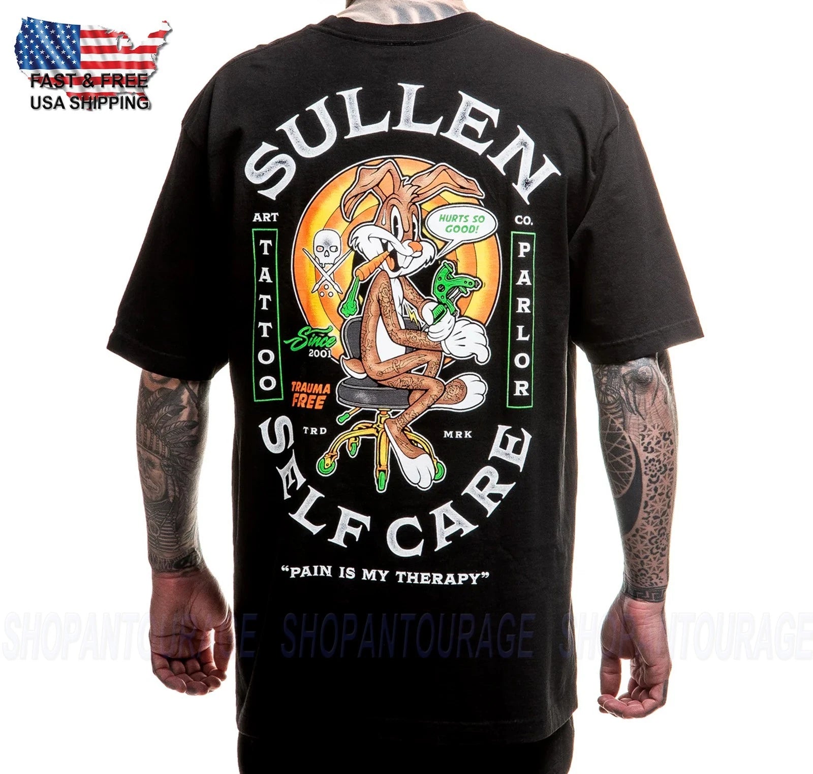 Sullen Art Collective Self Care 1 Ton Tee SCM7908 New Short Sleeve Men`s T-shirt