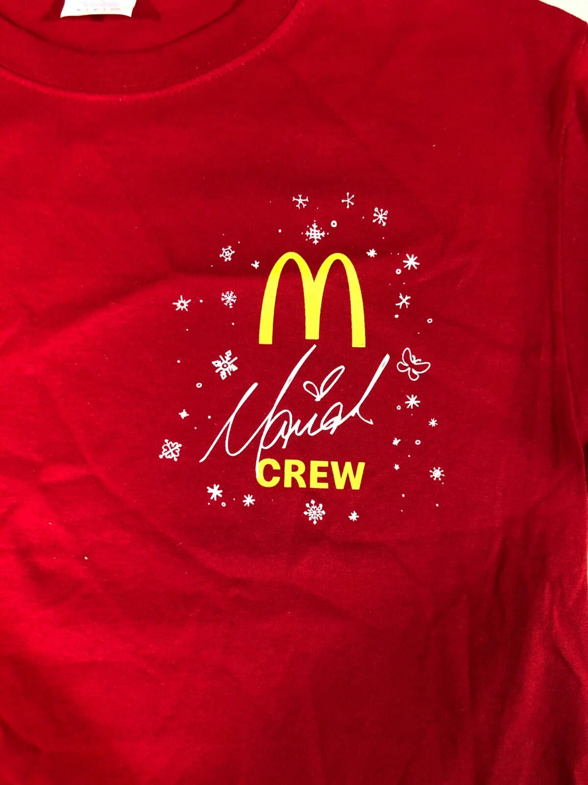 Authentic New McDonald’s Crew Mariah Carey 2021 Holiday T Shirt All Sizes