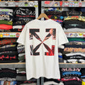 OFF‑WHITE CARAVAGGIO ARROWS T‑SHIRT OMAA027R21JER004 WHITE Sz M MADE IN PORTUGAL