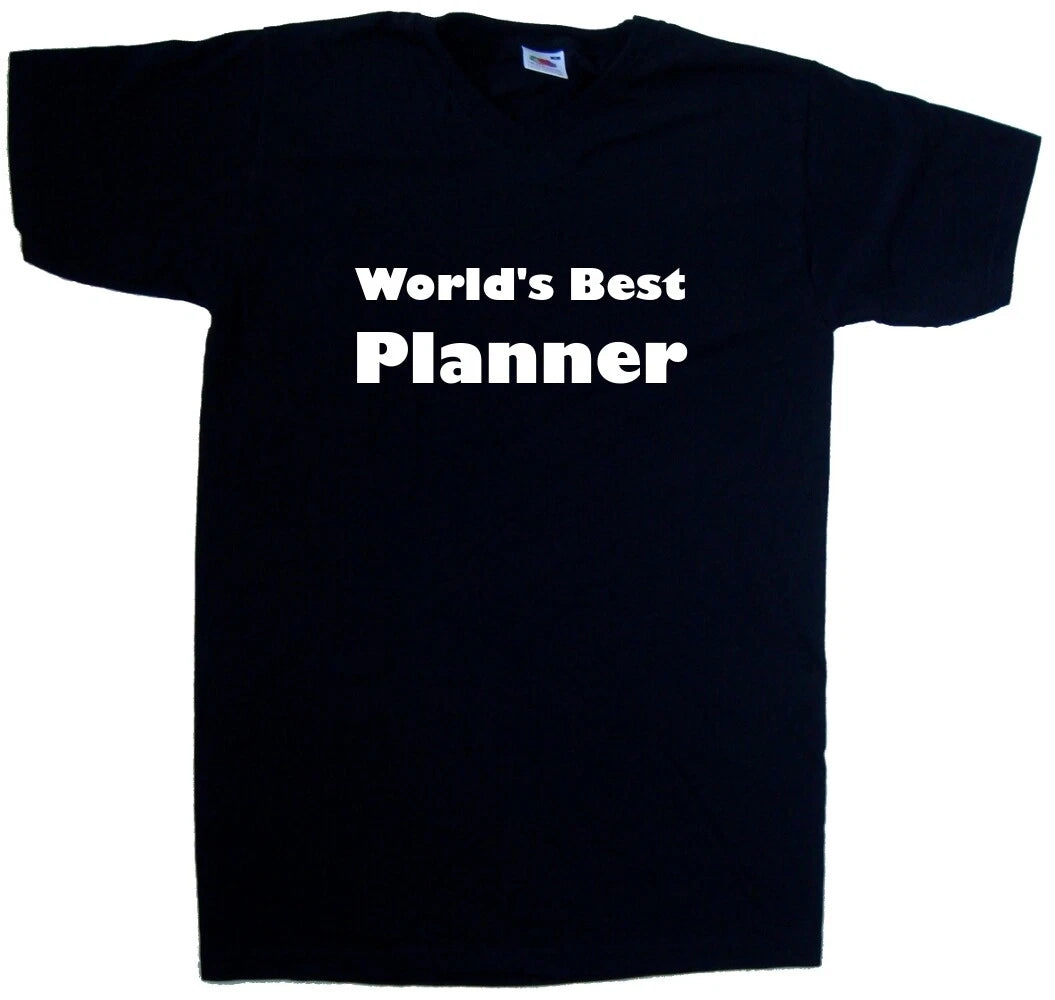 World's Best Planner V-Neck T-Shirt
