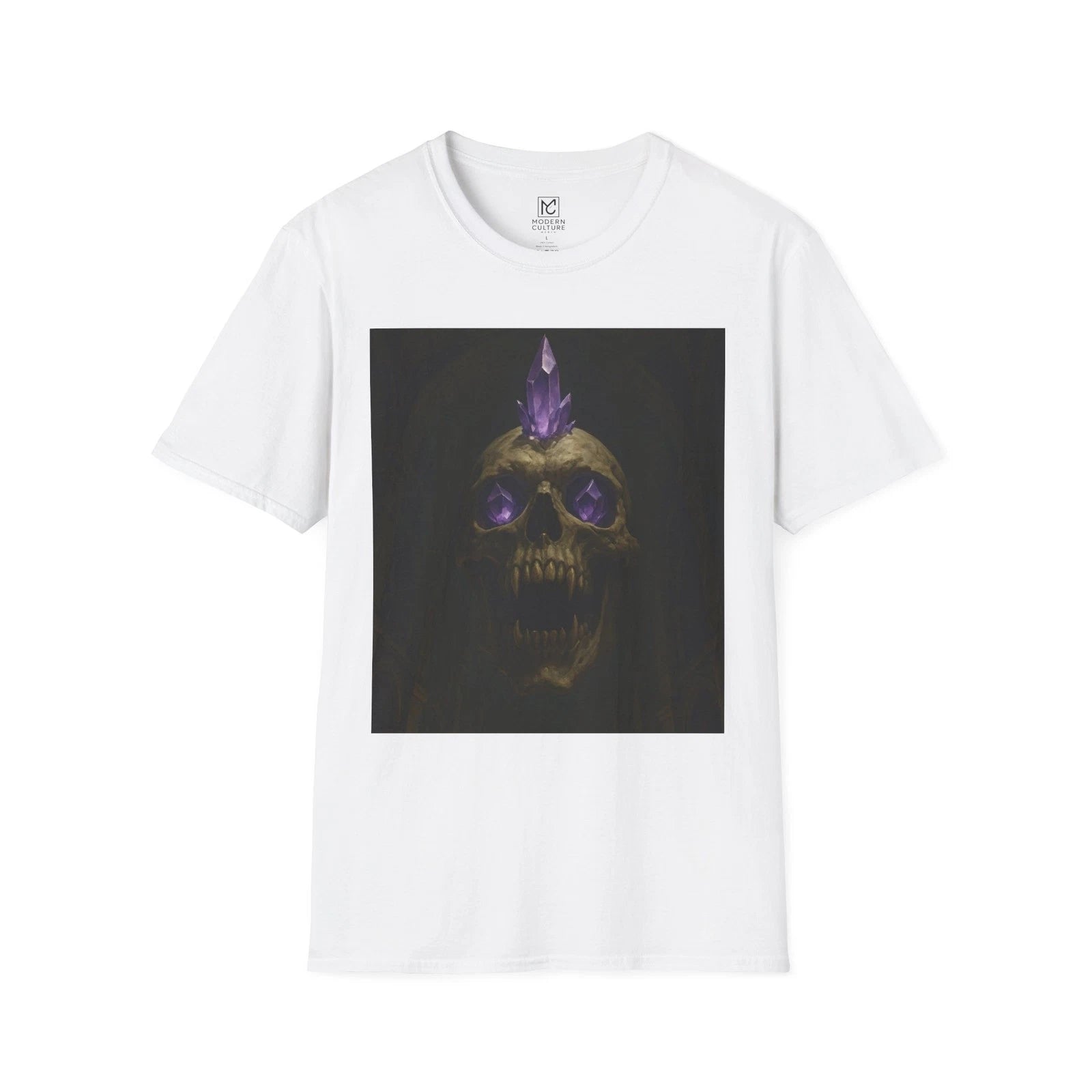 Gothic Skull T-Shirt - Unisex Graphic Tee, Halloween Gift, Dark Aesthetic