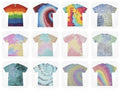 Colortone Unique Style Tie Dye T-Shirt Multi Pattern Adult Kids S-5XL Cotton