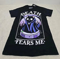 Kawaii Krypt Death Fears Me Graphic T-Shirt XL (BB)