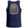 Men's Tank Top Back Print Adventures Lettering Outdoor Fashion Street Style