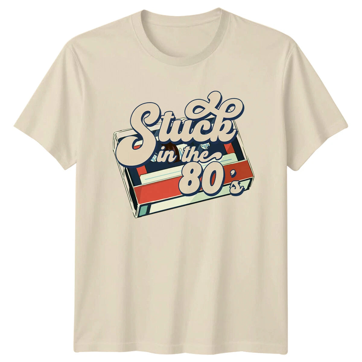 Stuck In The 80s Retro Cassette Tape Vintage Style T-Shirt