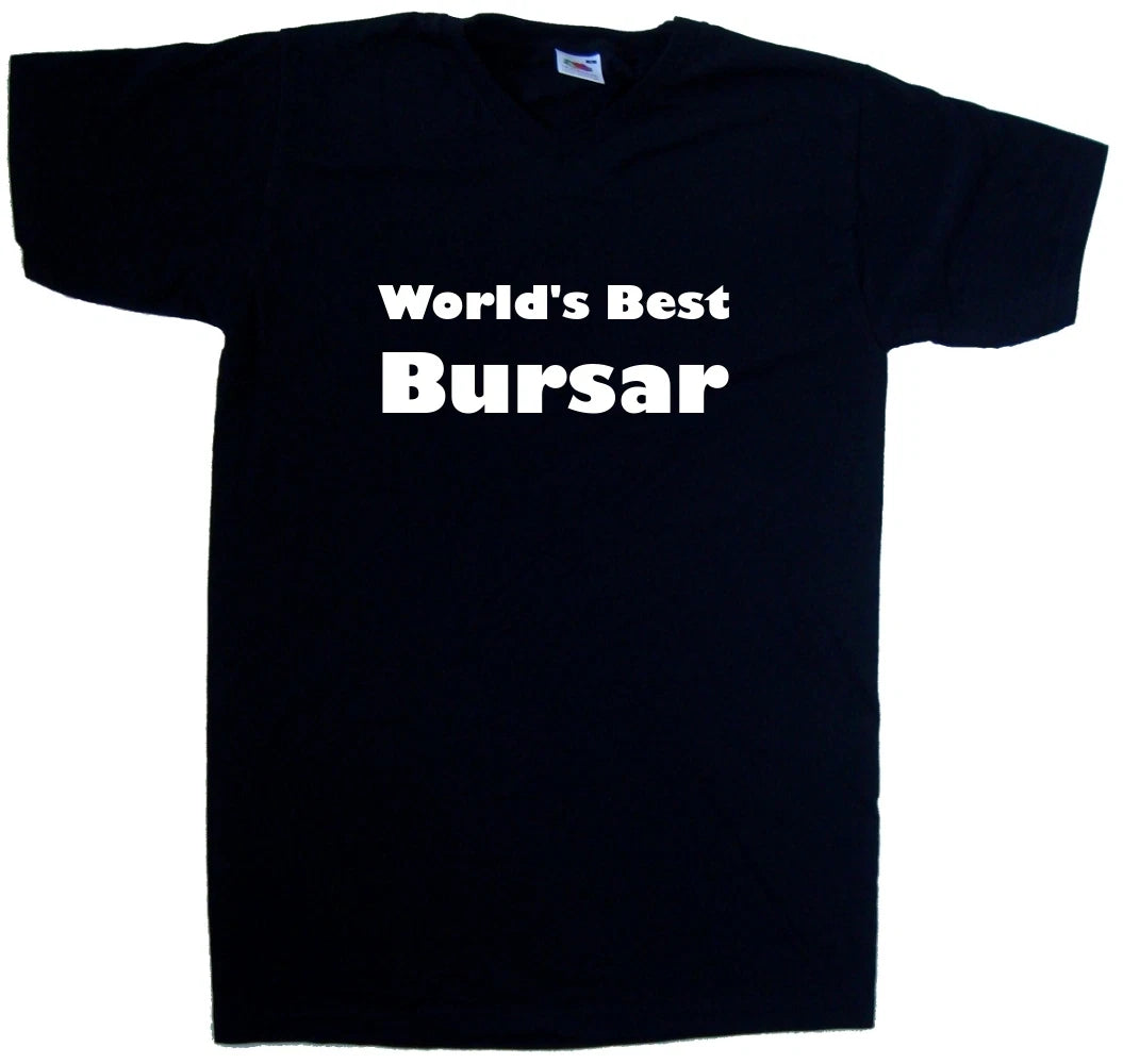 World's Best Bursar V-Neck T-Shirt