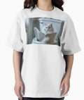 Funny Cat Toliet Meme Classic White T-Shirt